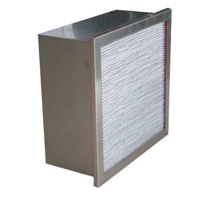 H14 Aluminum Foil Separator High Temperature Disposable Terminal Hepa Filter