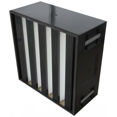 V-bank w shape pleated large air volume box air filter