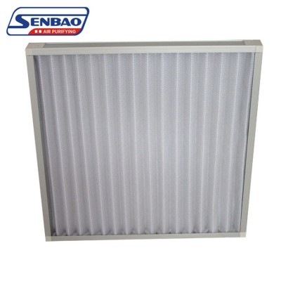 High Efficiency G4 Extended Surface Panel Primary Pleated Air Filter With Galvanized Grid